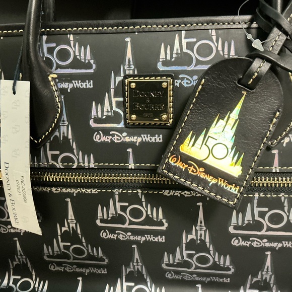 Dooney & Bourke Black Disney World Tote Bag - Picture 2 of 2